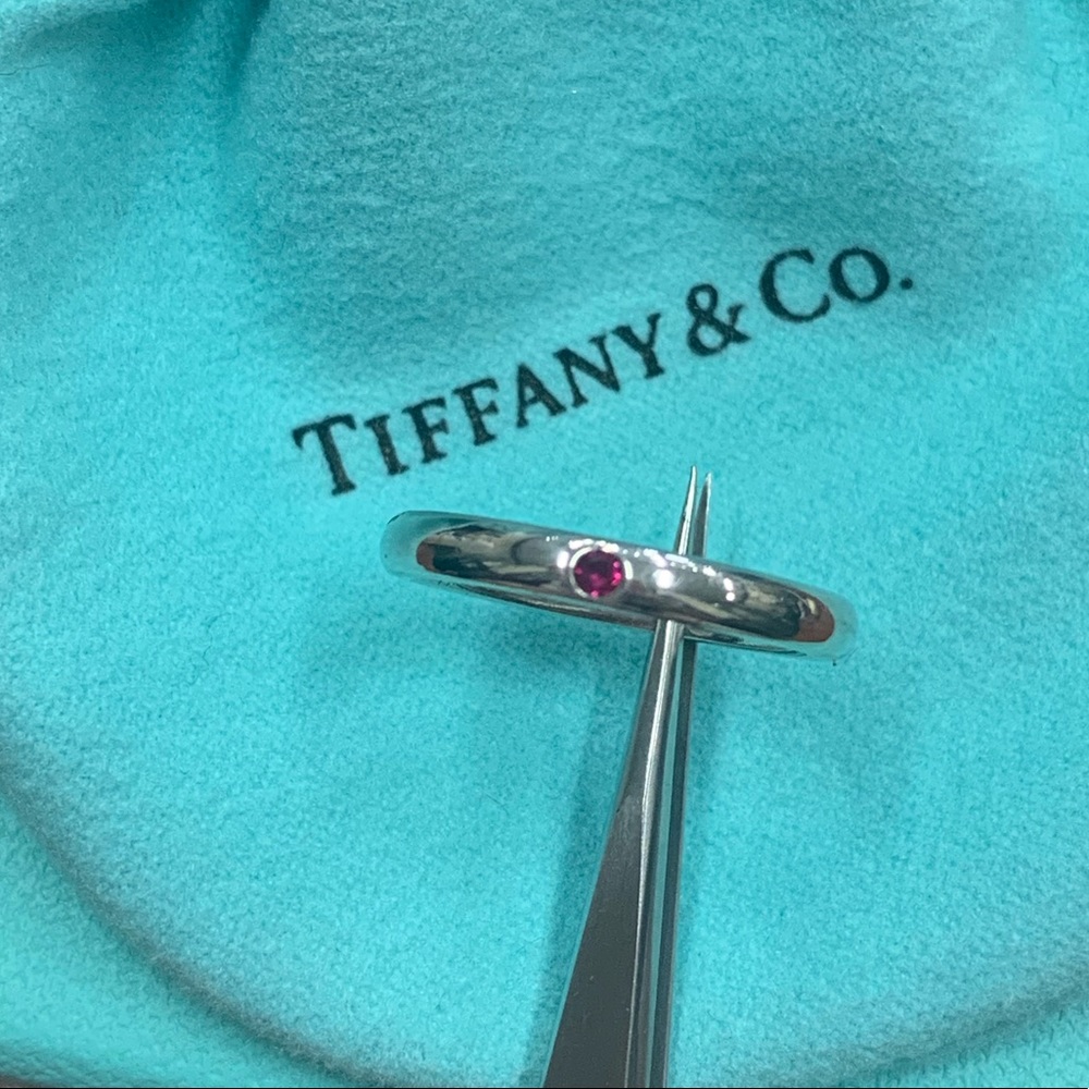 Classic Tiffany & Co. Ruby Accent Band